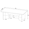 CoasterEveryday 183020 Jamestown - Composite Wood Dining Table - Mango