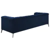 CoasterEssence 509211 Chalet - Upholstered Tuxedo Arm Tufted Sofa - Blue