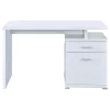CoasterEveryday 800110 Irving - 2-Drawer Office Computer Desk - White