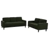 Coaster Fine Furniture 511214-S2 Ruth - 2 Piece Fabric Upholstered Track Arm Sofa - Matcha Green