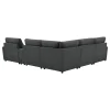 Coaster Fine Furniture 609530P-SET Collins - 6 Piece Modular Power Reclining Sectional - Dark Gray