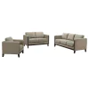 Coaster Fine Furniture 511101-S3 Islington - 3 Piece Upholstered Panel Arm Sofa Set - Taupe
