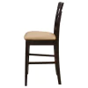 CoasterEveryday 100209 Gabriel - Lattice Back Counter Chair (Set of 2) - Cappuccino