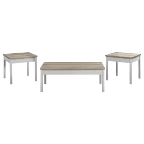 Coaster Fine Furniture 709950 Stacie - 3 Piece Coffee Table Set - Distressed Pine