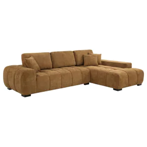 Coaster Fine Furniture 509340B1 Octavia - LAF Sofa With Pillow, Box 1 of 2 - Amber