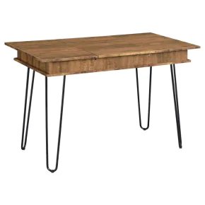 CoasterEveryday 802011 Sheeran - Writing Desk With Storage - Rustic Amber