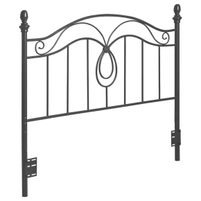 CoasterEssence 300197Q Evan - Metal Queen / Full Open Frame Headboard - Dark Gray