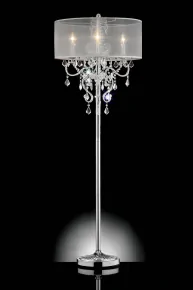 Furniture of America L9720F Rigel - Floor Lamp - Silver