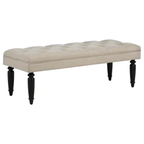 Coaster Fine Furniture 915160 Marsha - 52" Upholstered Entryway Accent Bench - Latte