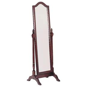 CoasterEveryday 3103 Cabot - Wood Adjustable Full Length Cheval Mirror - Merlot