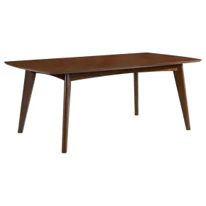CoasterEssence 105351 Malone - Rectangular Wood Dining Table - Dark Walnut