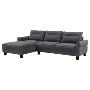 Coaster Fine Furniture 509540B1 Caspian - LAF Chaise, Box 1 of 2 - Gray