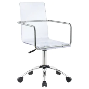CoasterEssence 801436 Amaturo - Acrylic Adjustable Home Office Desk Chair - Clear
