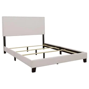 CoasterEveryday 350051KW Boyd - Upholstered California King Panel Bed - Ivory