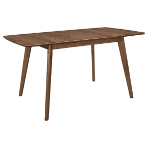 CoasterEveryday 108080 Alfredo - Extension Leaf Dining Table - Natural Walnut
