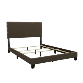 CoasterEveryday 350061KE Boyd - Upholstered Eastern King Panel Bed - Charcoal
