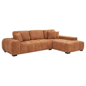 Coaster Fine Furniture 509350B2 Octavia - RAF Chaise With Pillows, Box 2 of 2 - Orange