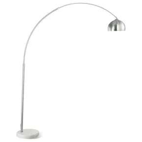 CoasterEveryday 901199 Krester - Dome Shade Metal Arc Floor Lamp - Chrome