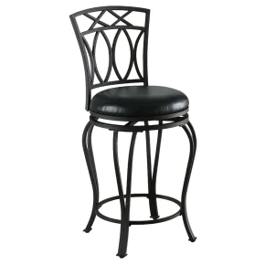 CoasterEveryday 122059 Adamsville - Upholstered Swivel Counter Height Stool - Black