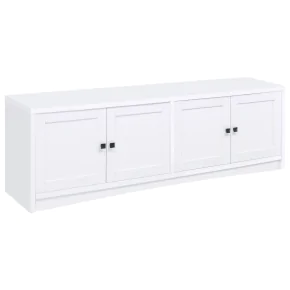 CoasterEveryday 724113 Laughlin - 4 Door Engineered Wood TV Stand - White