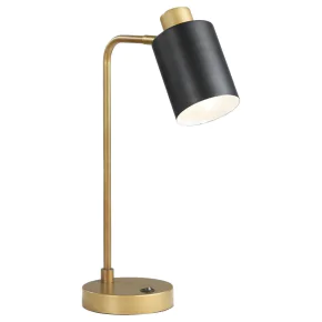 CoasterEssence 923303 Cherise - Adjustable Angle Table Lamp - Antique Brass