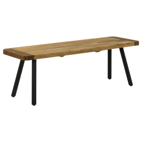 Coaster Fine Furniture 123043 Maverick - Wood Dining Bench - Natural Mango And Black